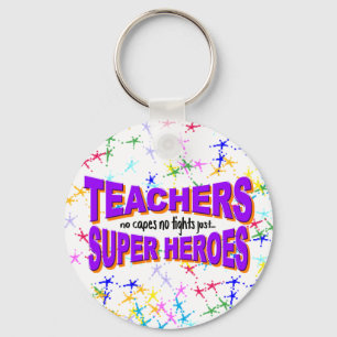 Llavero Tecla de Superhéroe Teacher