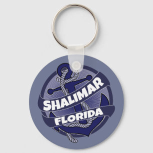 Llavero Tecla de swirl ancla de Shalimar Florida