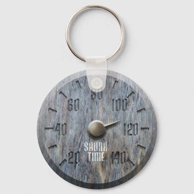 Llavero Tecla de tiempo de Sauna (Anverso)