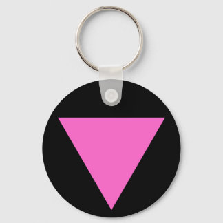 Llavero Tecla de triángulo rosa