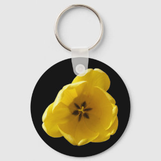 Llavero Tecla de tulipano amarilla