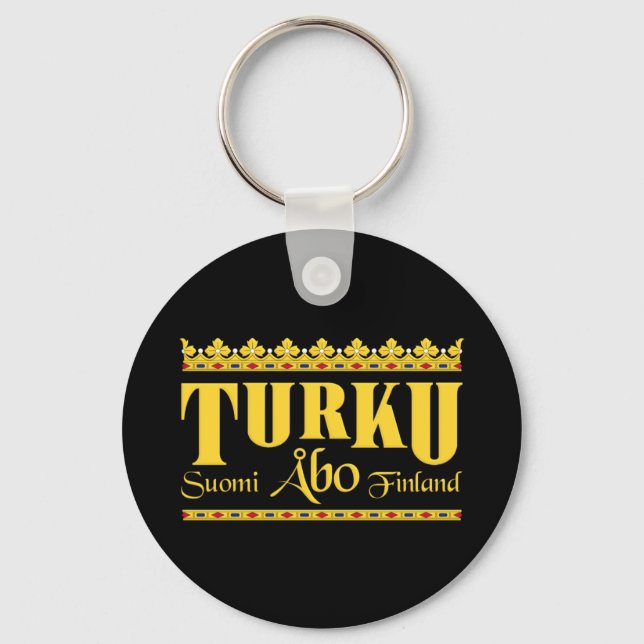 Llavero Tecla de Turku Finlandia (Anverso)