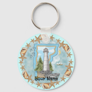 Llavero Tecla de Vermont Shells Lighthouse