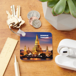 Llavero Tecla de viajes vintage de Bangkok Tailandia