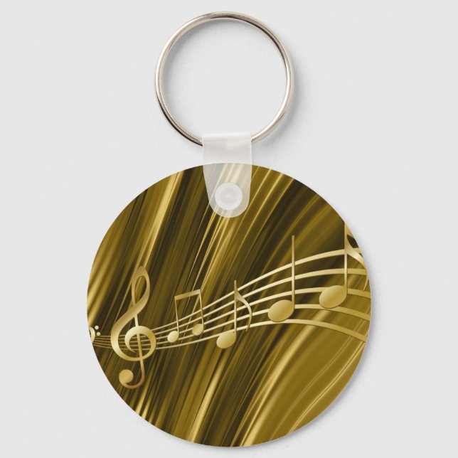 Llavero Tecla de violín dorada (Anverso)