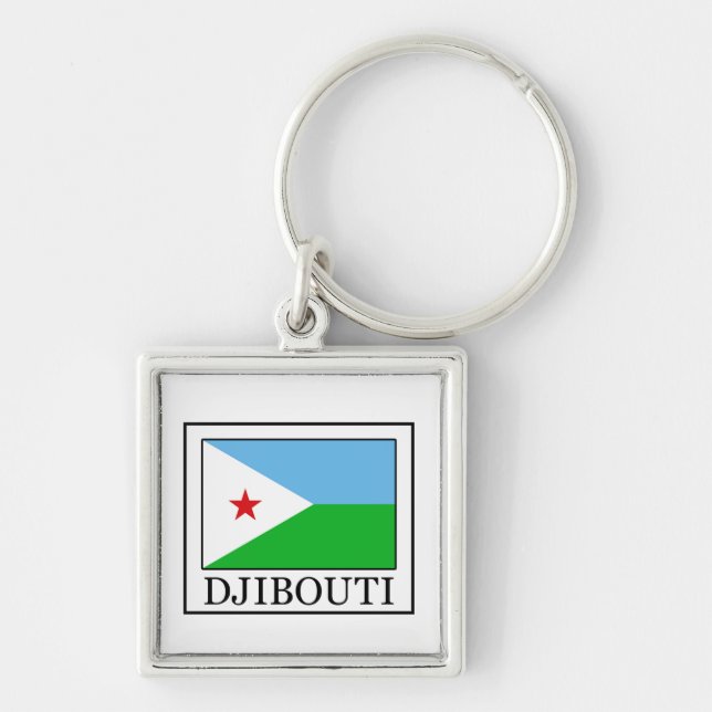 Llavero Tecla de Yibuti (Frente)
