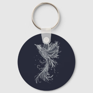Llavero Tecla del botón antrrazit Phoenix Lineart