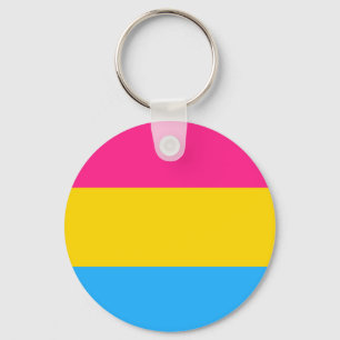 Llavero Tecla del botón Bandera Pansexual