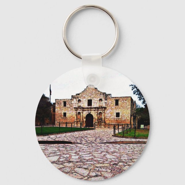 Llavero Tecla del botón básico del Álamo (Anverso)