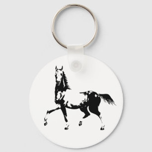Llavero Tecla del botón Caballos de Praning