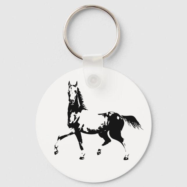 Llavero Tecla del botón Caballos de Praning (Anverso)