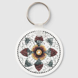 Llavero Tecla del botón Colección mosaica
