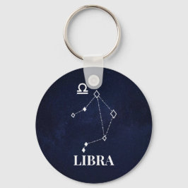 Llavero Tecla del botón de Constelación de Libra