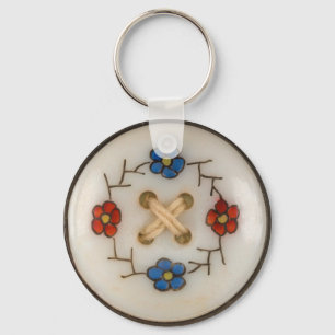 Llavero Tecla del botón de coser de cosecha de cosecha