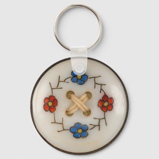 Llavero Tecla del botón de coser de cosecha de cosecha (Anverso)