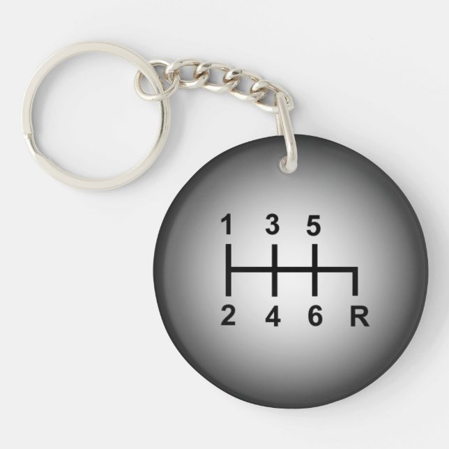 Llavero Tecla del botón de selección de 6 velocidades (Frente)