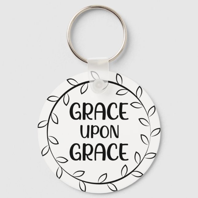 Llavero Tecla del botón Grace Upon Grace (Anverso)
