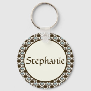 Llavero Tecla del botón Nombre del Personalizable de punto