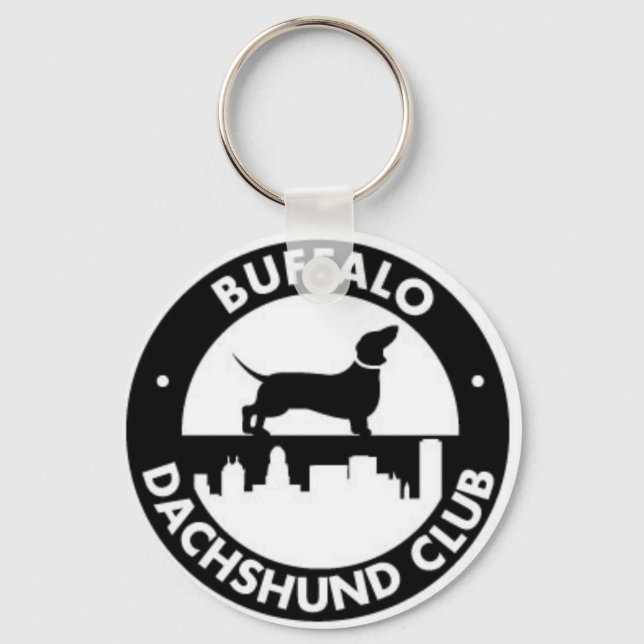 Llavero Tecla del Club Buffalo Dachshund (Anverso)