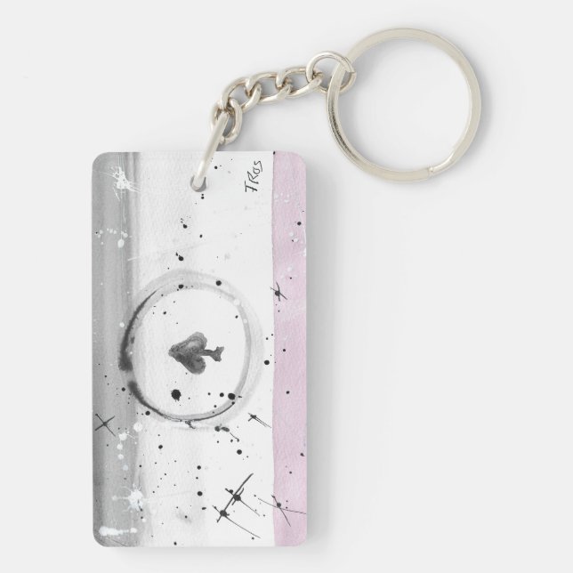 Llavero Tecla del orgullo asexual (As) TROS (Atrás)