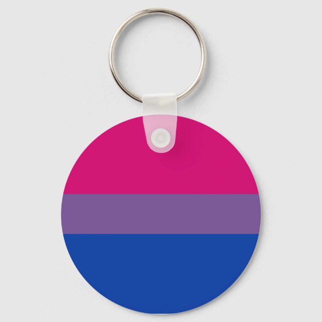 Llavero Tecla del Orgullo Bisexual (Anverso)