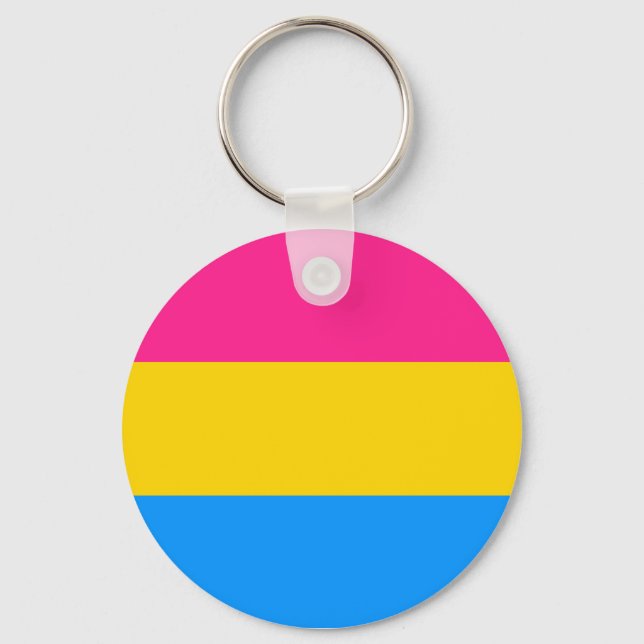 Llavero Tecla del Orgullo Pansexual (Anverso)