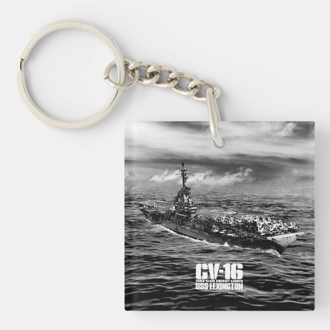 Llavero Tecla del portaaviones Lexington Aif (Frente)