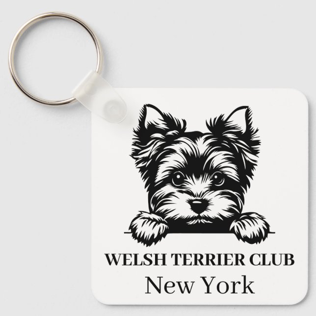 Llavero Tecla del tema del club de Personalizado de Welsh  (Anverso)