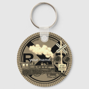 Llavero Tecla del tren antiguo