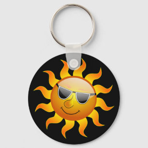Llavero Tecla divertida del Sol de Verano