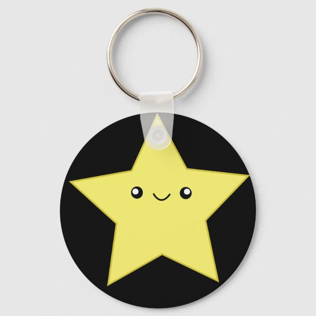 Llavero Tecla estrella Cute kawaii (Anverso)