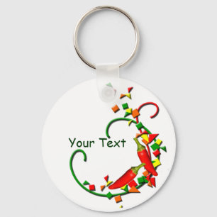 Llavero Tecla Fiesta Chili Peppers