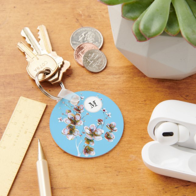 Llavero Tecla floral (Escritorio )