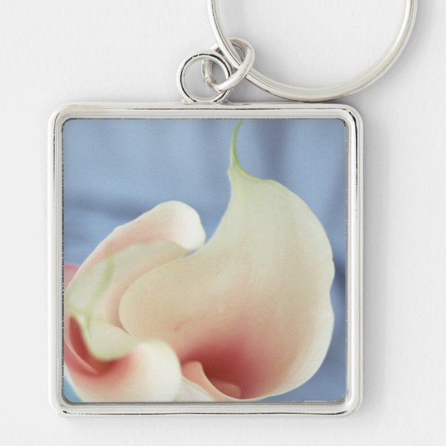 Llavero Tecla fotográfica de Vortex White Calla Lily (Frente)