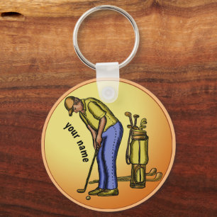 Llavero Tecla Golfer Grandpa