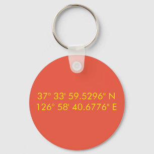 Llavero Tecla GPS personalizada