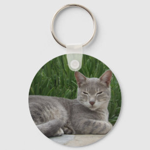 Llavero Tecla Gris Cat