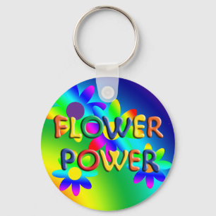 Llavero Tecla Hippie de poder de las flores