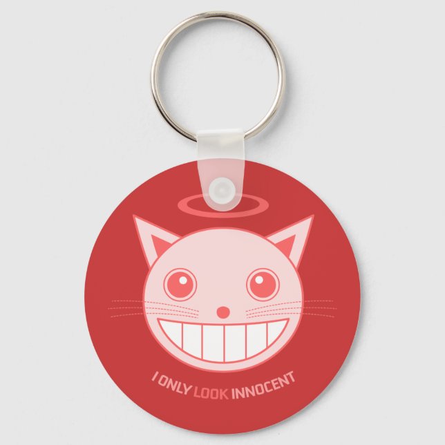 Llavero Tecla Innocent / Evil Cat (Anverso)