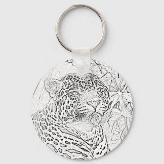 Llavero Tecla Jaguar (negra)