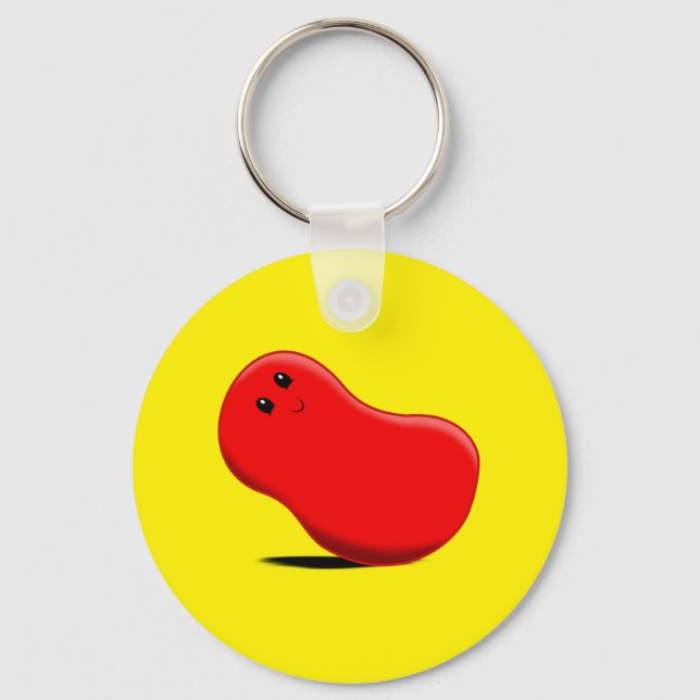 Llavero Tecla Jellybean roja (Anverso)