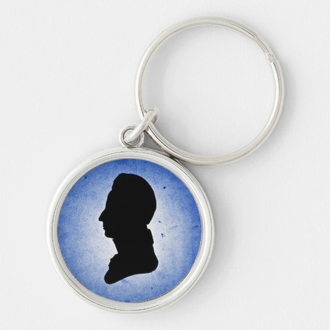 Llavero Tecla "Man Silhouette on Blue" (Frente)