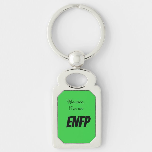 Llavero Tecla Metalizado de ENFP (Anverso)