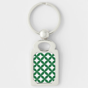 Llavero Tecla Metalizado Rectangle Shippo verde