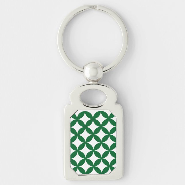 Llavero Tecla Metalizado Rectangle Shippo verde (Anverso)