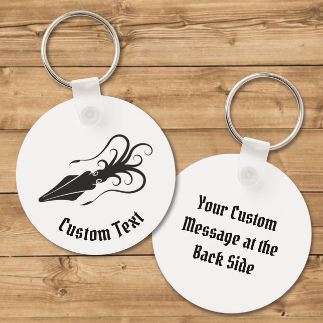 Llavero Tecla negra del icono del calamar (Subido por el creador)