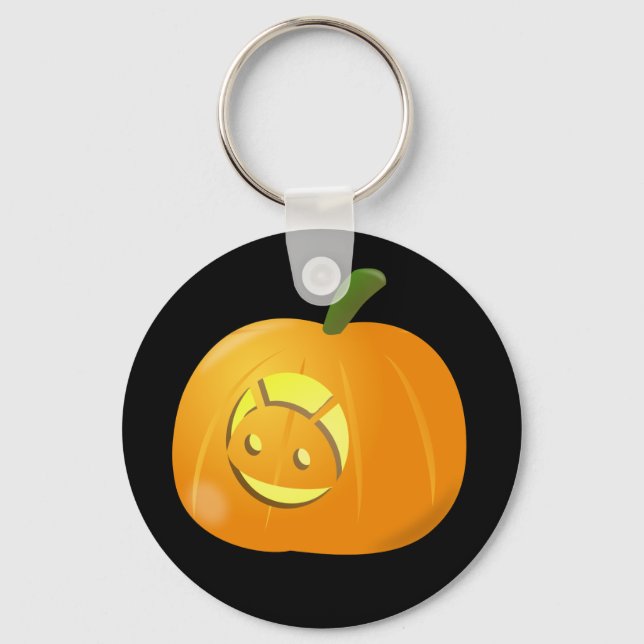 Llavero Tecla para botón Guay Android Pumpkin Halloween (Anverso)