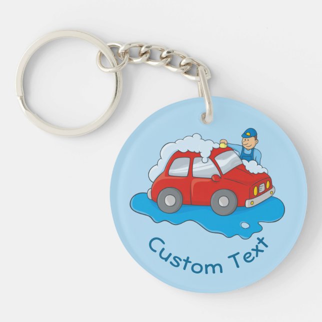 Llavero Tecla para el hombre de lavado de cara (Frente)