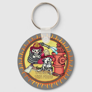 Llavero Tecla para los bomberos de perros