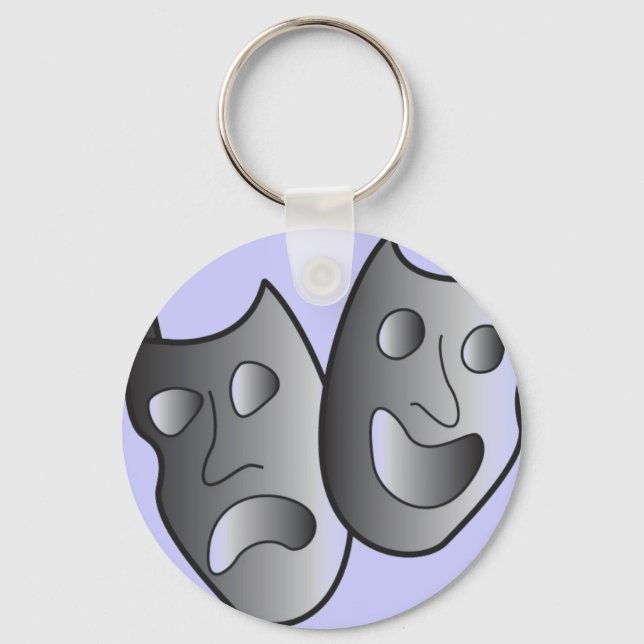 Llavero Tecla para máscaras de teatro (Anverso)